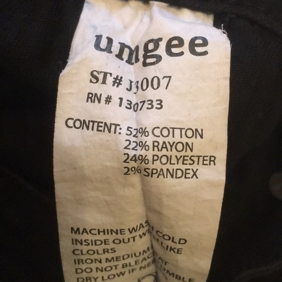 Umgee black raw hem skinny jeans - Picture 7 of 8